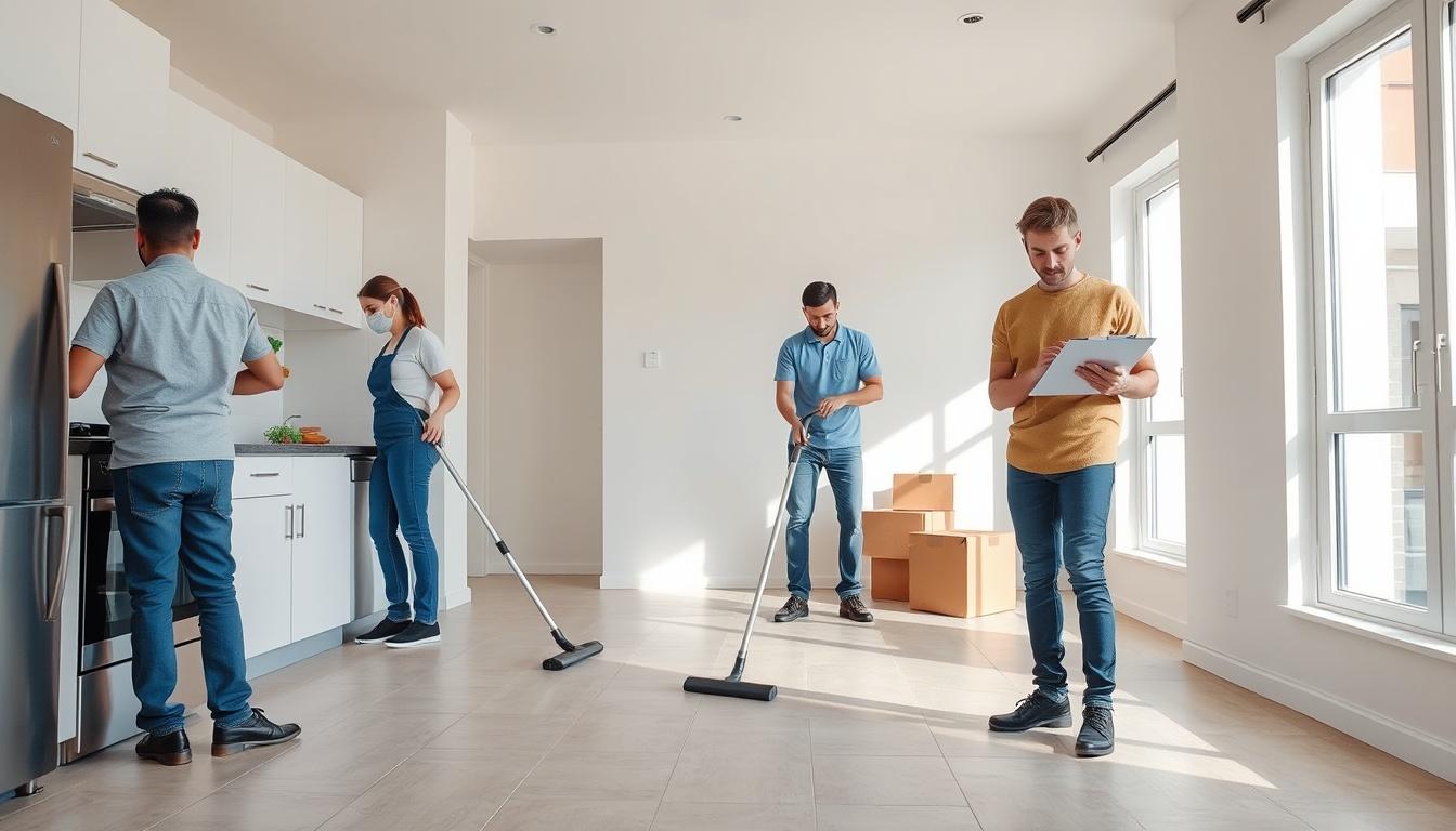 Clean the space before the handover